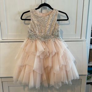 Flower Girl dress, Chantilly Place, size 8, blush pink